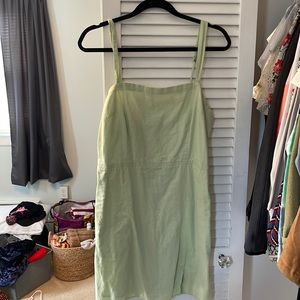Light green mini dress with pockets